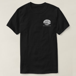 Camiseta Ranhura Oval Preta e Branca