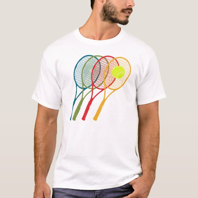 Camiseta ranhuras tênis coloridas (Frente)
