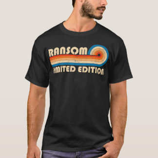 Camiseta RANSOM Surname Retro Vintage 80s 90s Aniversário R