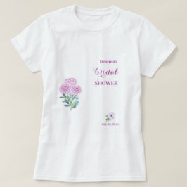 Camiseta Ranunculus Chuveiro de Noiva Totalmente Personaliz