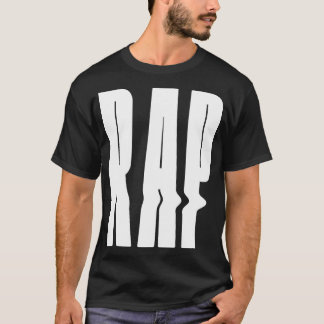 Camiseta rap bold design