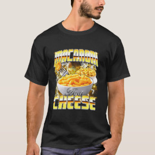 Camiseta Rap de Macaroni e Cheese Meme Bootleg 90s Vin