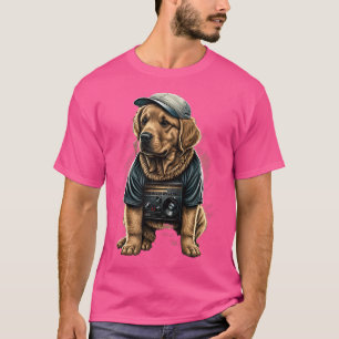 Camiseta Rap De Retriever De Ouro Engraçado Rb De Salto