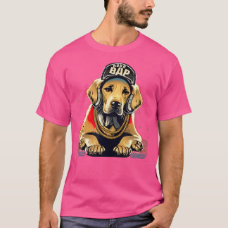 Camiseta Rap De Retriever De Ouro Engraçado Rb De Salto