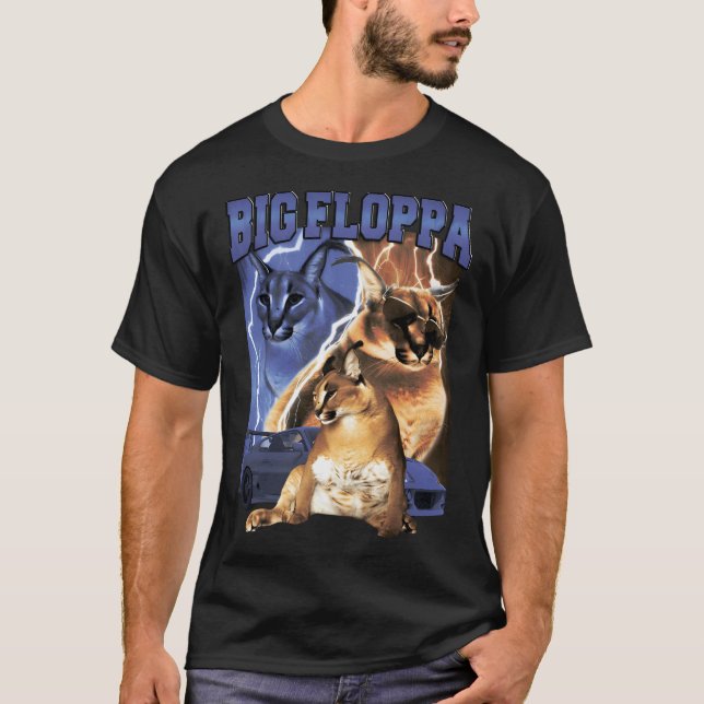 Camiseta Rap de Vintage Big Floppa (Frente)