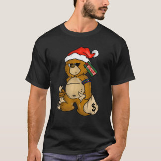 Camiseta Rap do Urso Hipster dos Homens de Encerramento Hip