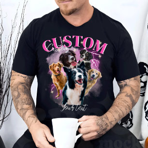 Camiseta Rap Personalizado de Retrô Vintage Engraçado