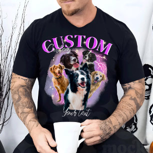Camiseta Rap Personalizado de Retrô Vintage Engraçado