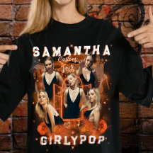 Rap Personalizado Feminino Retro Laranja Bootleg Y