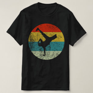 Camiseta rap retro silhueta vintage 70s