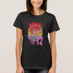 Camiseta Rapariga 12 Aniversário Eu Rawr Stegosaurus I Mães