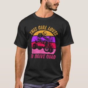 Camiseta Rapariga ama carro ATV Quad Bike Rider SXS