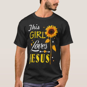 Camiseta Rapariga ama Jesus Cristo Cristão Faith Bonito R