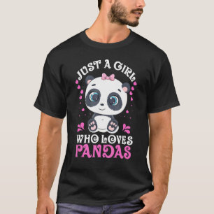 Camiseta Rapariga ama Urso Panda, Um Urso Panda Clássico
