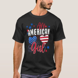 Camiseta Rapariga Americana 4 De Julho Meninas Adolescentes