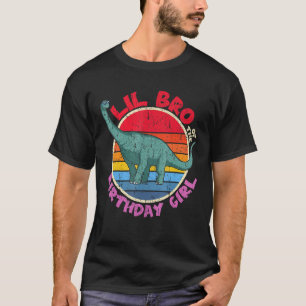 Camiseta Rapariga Aniversário I Lil Br I Brachiosaurus I Fa