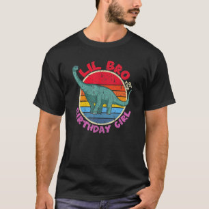 Camiseta Rapariga Aniversário I Lil Br I Brachiosaurus I Fa