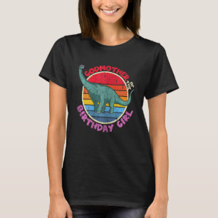 Camiseta Rapariga Aniversário I Madrinha I Brachiosaurus I