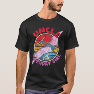 Camiseta Rapariga Aniversário Tio I Pterodactylus I Family 