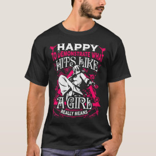 Camiseta Rapariga Artes Marciais Dizendo Citação Karate Kun
