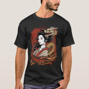 Camiseta Rapariga Asiática   Dragão chinês