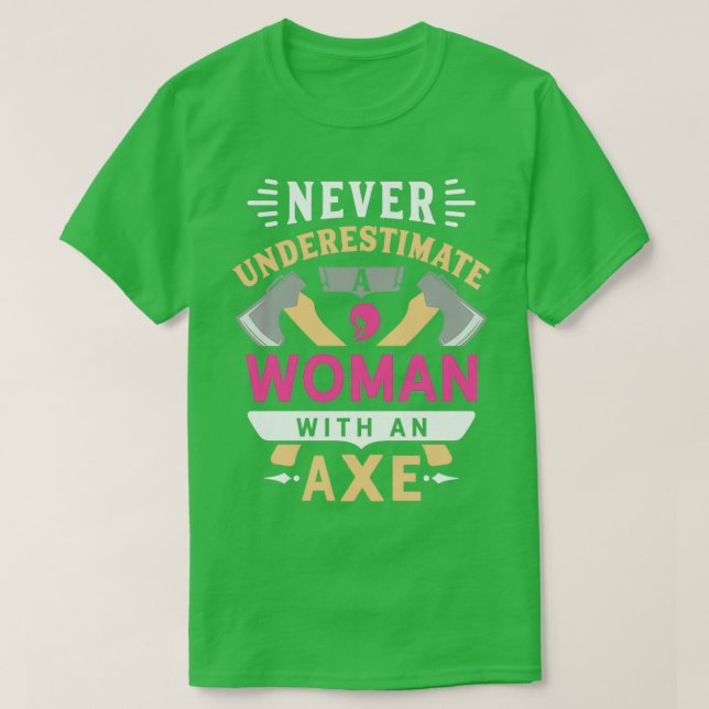 Camiseta Rapariga Ax Jogando Ax (Frente do Design)
