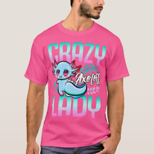 Camiseta Rapariga Axolotl Crazy Axolotl Lady Women Salamand