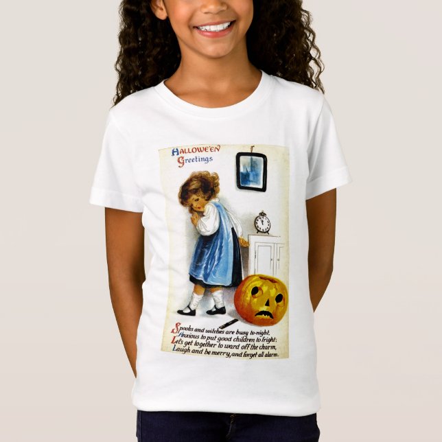 Camiseta Rapariga com Jack o' Lanterna (Frente)