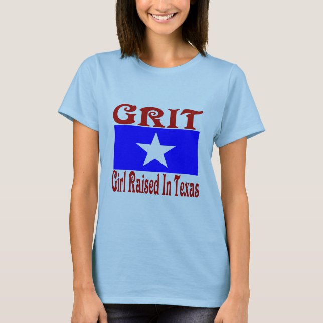 Camiseta Rapariga Criada No Texas (Frente)