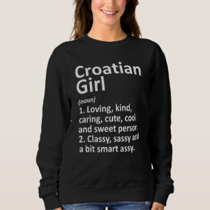 Camiseta Rapariga croata Croácia Funny Country Home Roots D