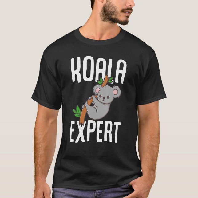 Camiseta Rapariga Cute Koala Bear Expert (Frente)