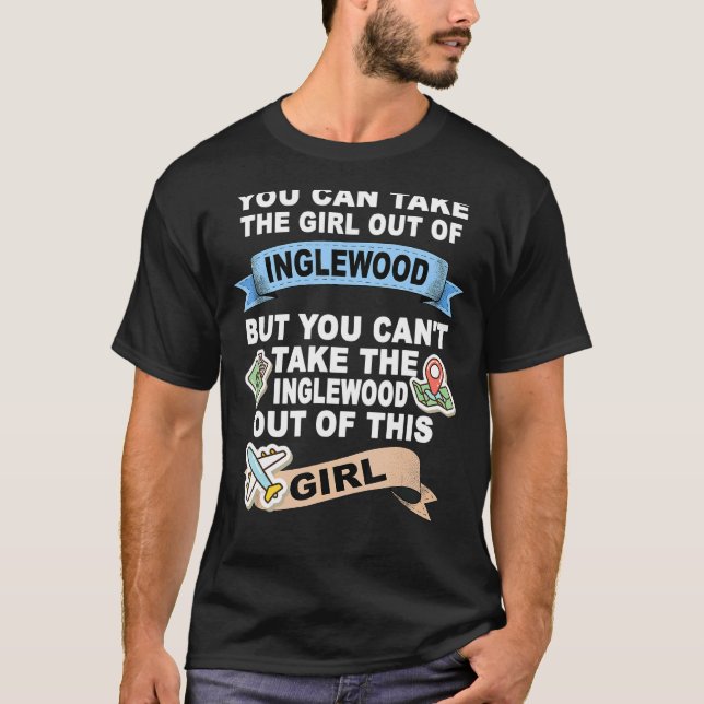 Camiseta Rapariga da cidade de Inglewood (Frente)