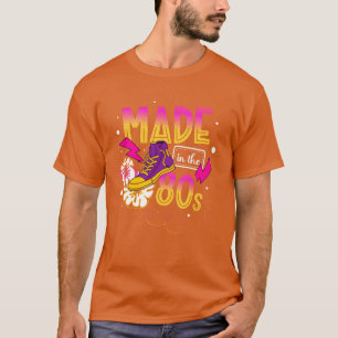 Camiseta Rapariga da festa dos anos 80 Oitenta Década 1980