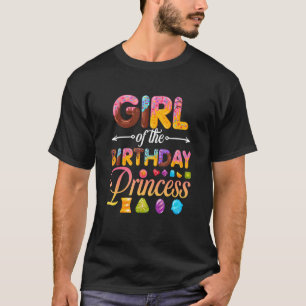 Camiseta Rapariga da Princesa de Aniversário, Rosquinha de 
