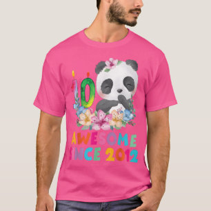 Camiseta Rapariga de 10 anos Unicórnio Panda Lover Dou