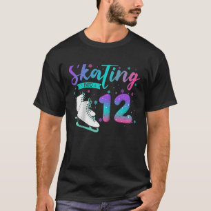 Camiseta Rapariga De 12 Anos Pescando Gelo Em 12 Aniversári