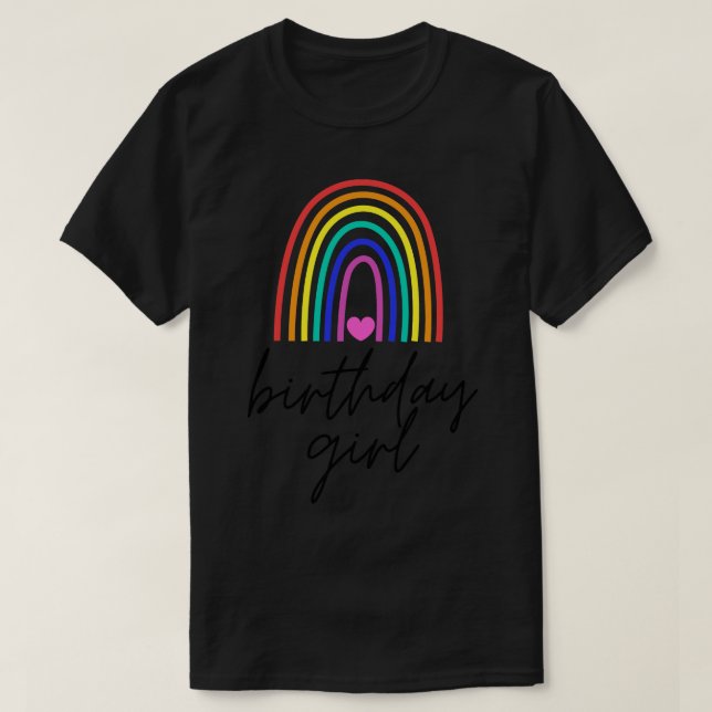 Camiseta Rapariga de aniversário 8 (Frente do Design)