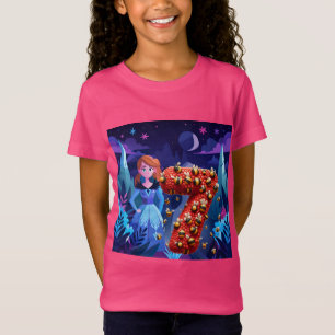Camiseta Rapariga De Aniversário Às 7