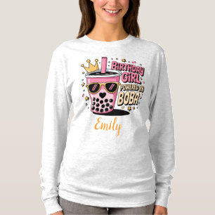 Camiseta Rapariga de aniversário movida por Boba Bubble Tea