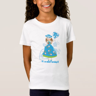 Camiseta Rapariga de aniversário romântica