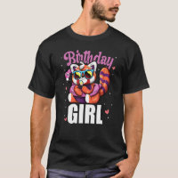 Rapariga de aniversário Sorvete de Panda Vermelha