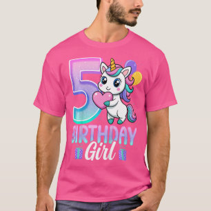 Camiseta Rapariga de aniversário Unicórnio, 15 anos, 5 Par