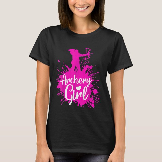 Camiseta Rapariga de Arcos Adoram Arco Caçando Arqueiro (Frente)