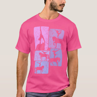Camiseta Rapariga de Cavalos de Salto Equestre