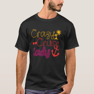 Camiseta Rapariga de Cruzeiro Vaga de Navio Louco