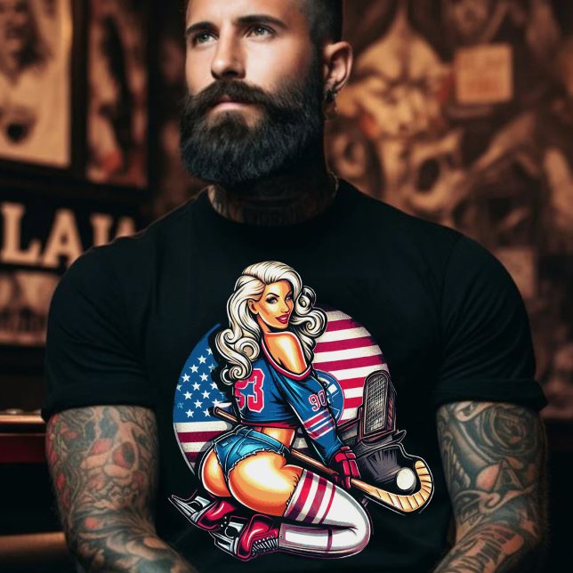 Camiseta Rapariga de Hóquei em Quente (Criador carregado)