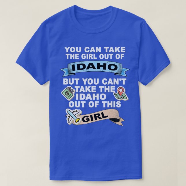 Camiseta Rapariga de IdahoRelocation de Idaho (Frente do Design)