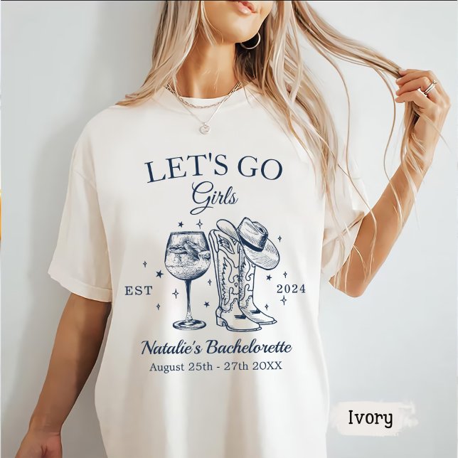 Camiseta Rapariga de Ir do Vamos de Festa de solteira Nashv (Criador carregado)