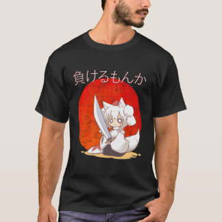 Camiseta Rapariga de Manga de Animação Chibi Kawaii Ártico 