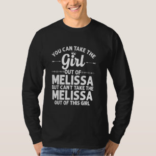 Camiseta Rapariga De Melissa Tx Texas Funny Home Roots Usa